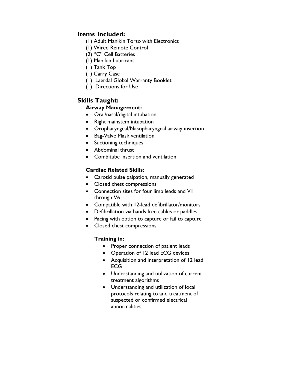 Laerdal Twelve Lead Task Trainer User Manual | Page 5 / 16