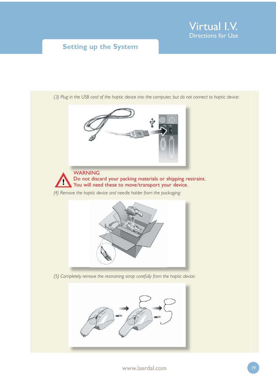 Virtual i.v | Laerdal Virtual IV User Manual | Page 19 / 103