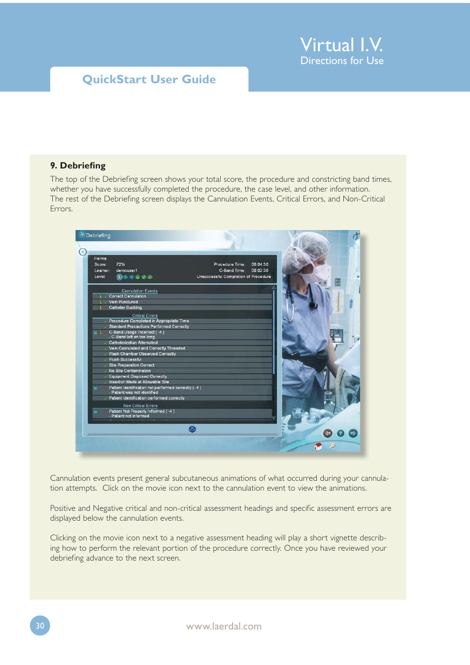 Virtual i.v | Laerdal Virtual IV User Manual | Page 30 / 103