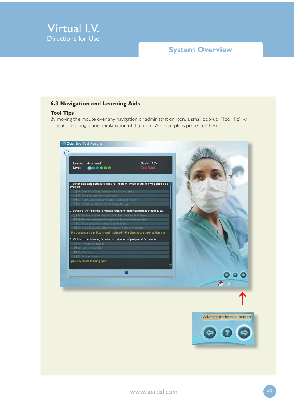 Virtual i.v | Laerdal Virtual IV User Manual | Page 43 / 103