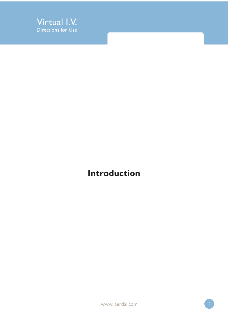 Virtual i.v, Introduction | Laerdal Virtual IV User Manual | Page 5 / 103