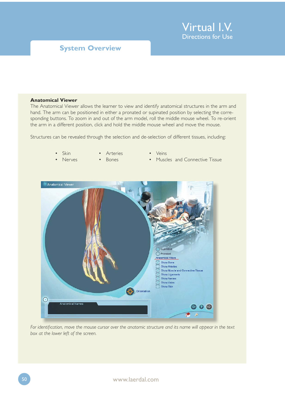 Virtual i.v, System overview | Laerdal Virtual IV User Manual | Page 50 / 103