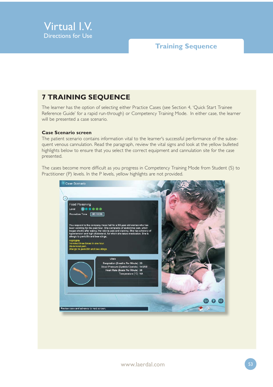 Virtual i.v | Laerdal Virtual IV User Manual | Page 53 / 103