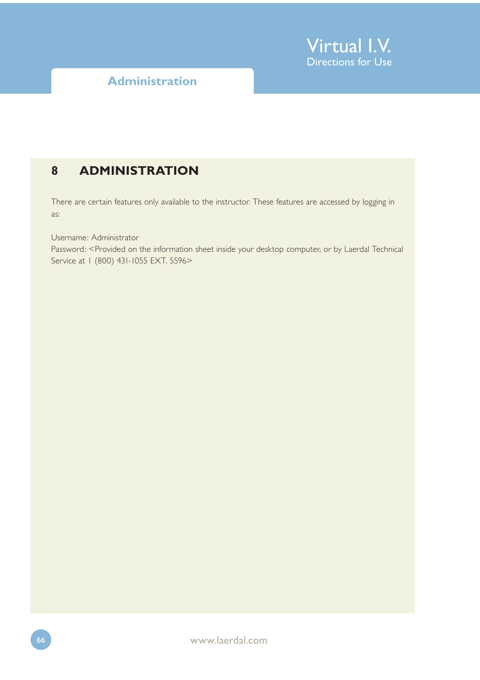 Virtual i.v | Laerdal Virtual IV User Manual | Page 66 / 103