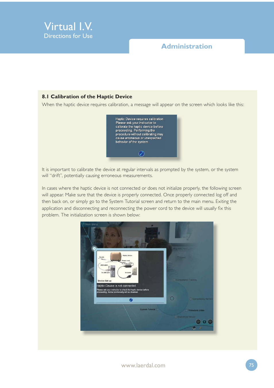 Virtual i.v | Laerdal Virtual IV User Manual | Page 75 / 103