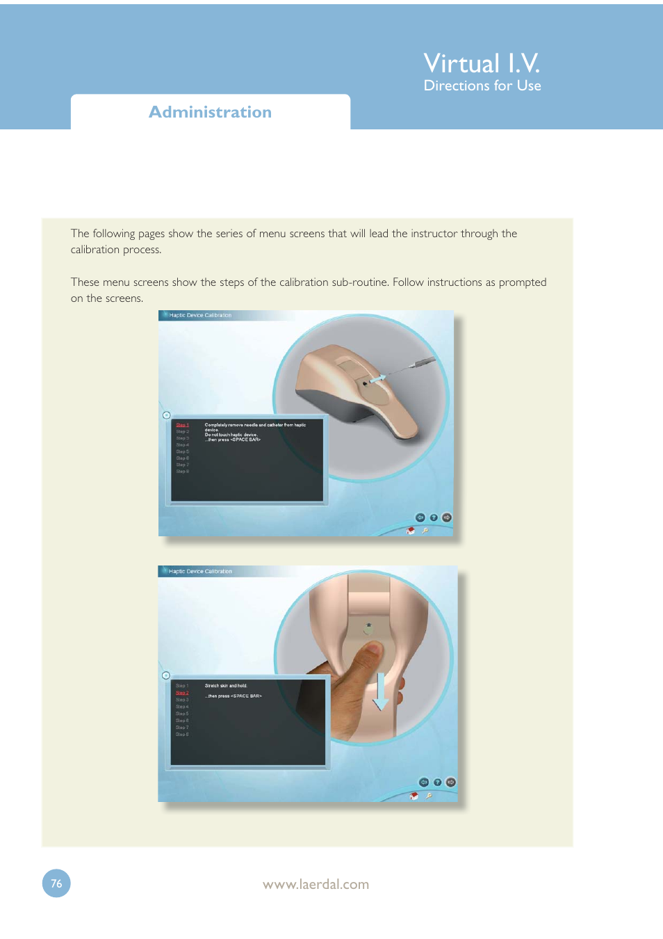 Virtual i.v | Laerdal Virtual IV User Manual | Page 76 / 103