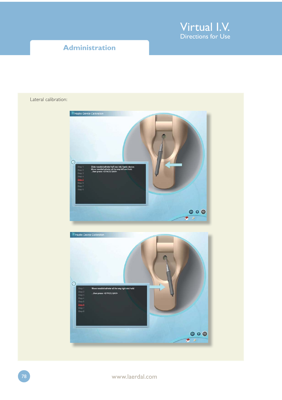 Virtual i.v | Laerdal Virtual IV User Manual | Page 78 / 103