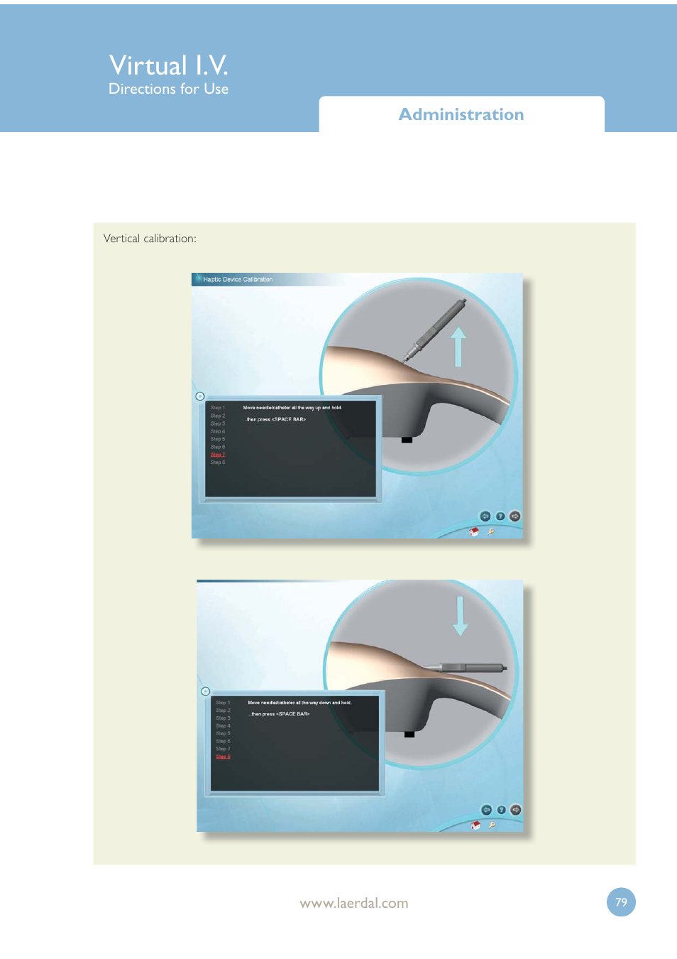 Virtual i.v | Laerdal Virtual IV User Manual | Page 79 / 103