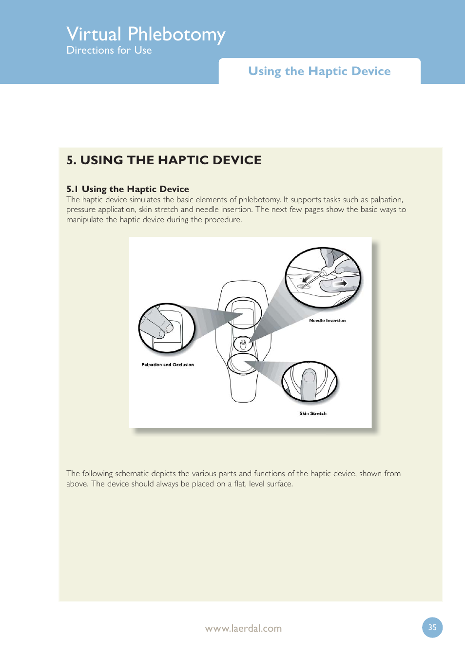 Virtual phlebotomy | Laerdal Virtual Phlebotomy User Manual | Page 35 / 100