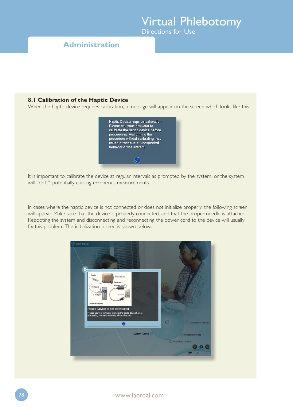 Virtual phlebotomy | Laerdal Virtual Phlebotomy User Manual | Page 78 / 100