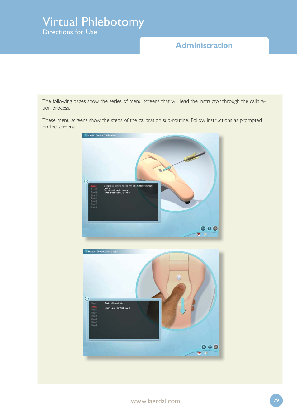 Virtual phlebotomy | Laerdal Virtual Phlebotomy User Manual | Page 79 / 100