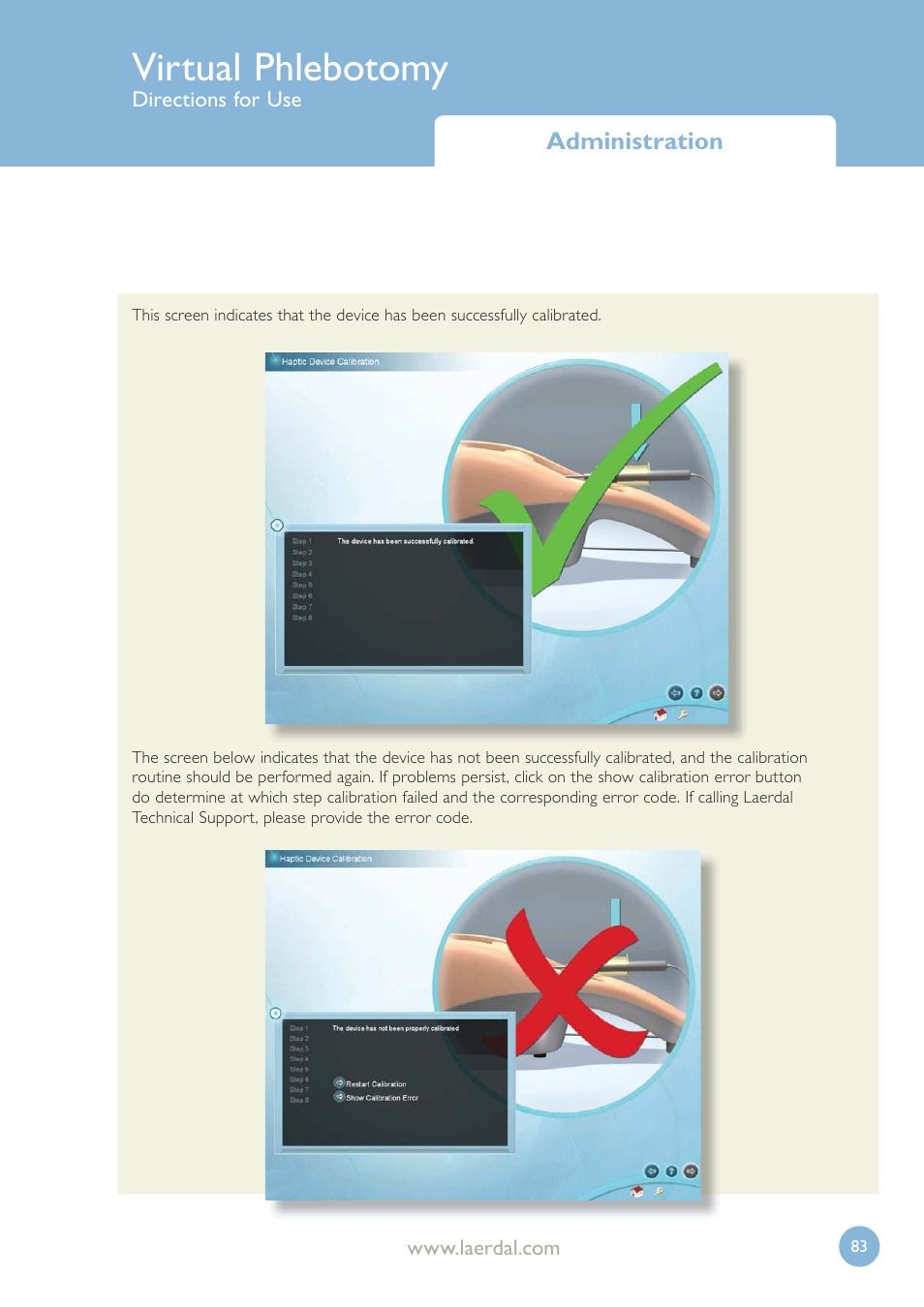 Virtual phlebotomy | Laerdal Virtual Phlebotomy User Manual | Page 83 / 100