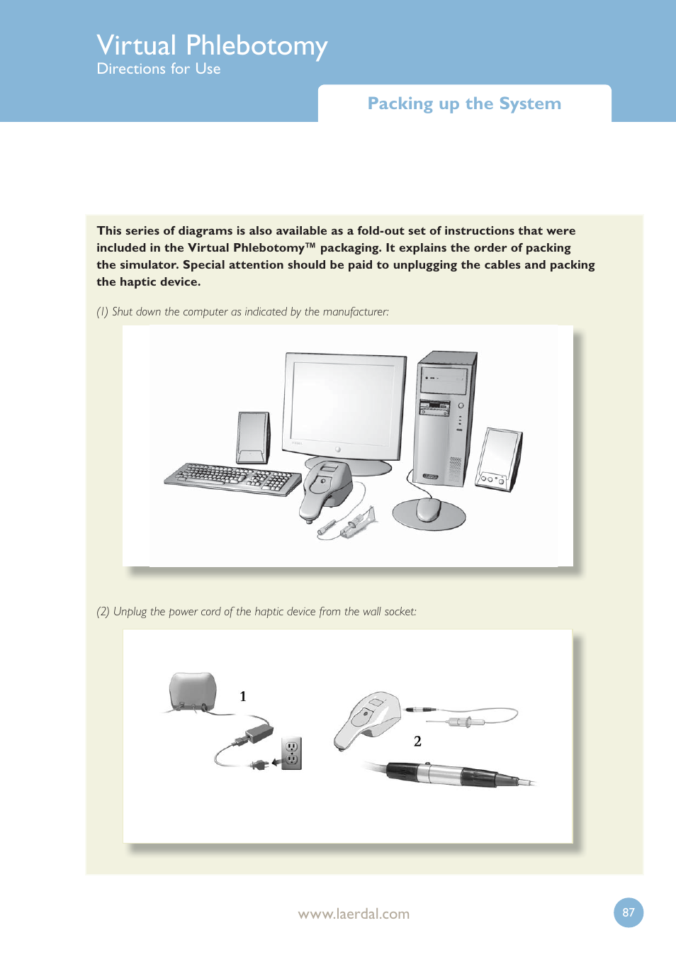 Virtual phlebotomy | Laerdal Virtual Phlebotomy User Manual | Page 87 / 100