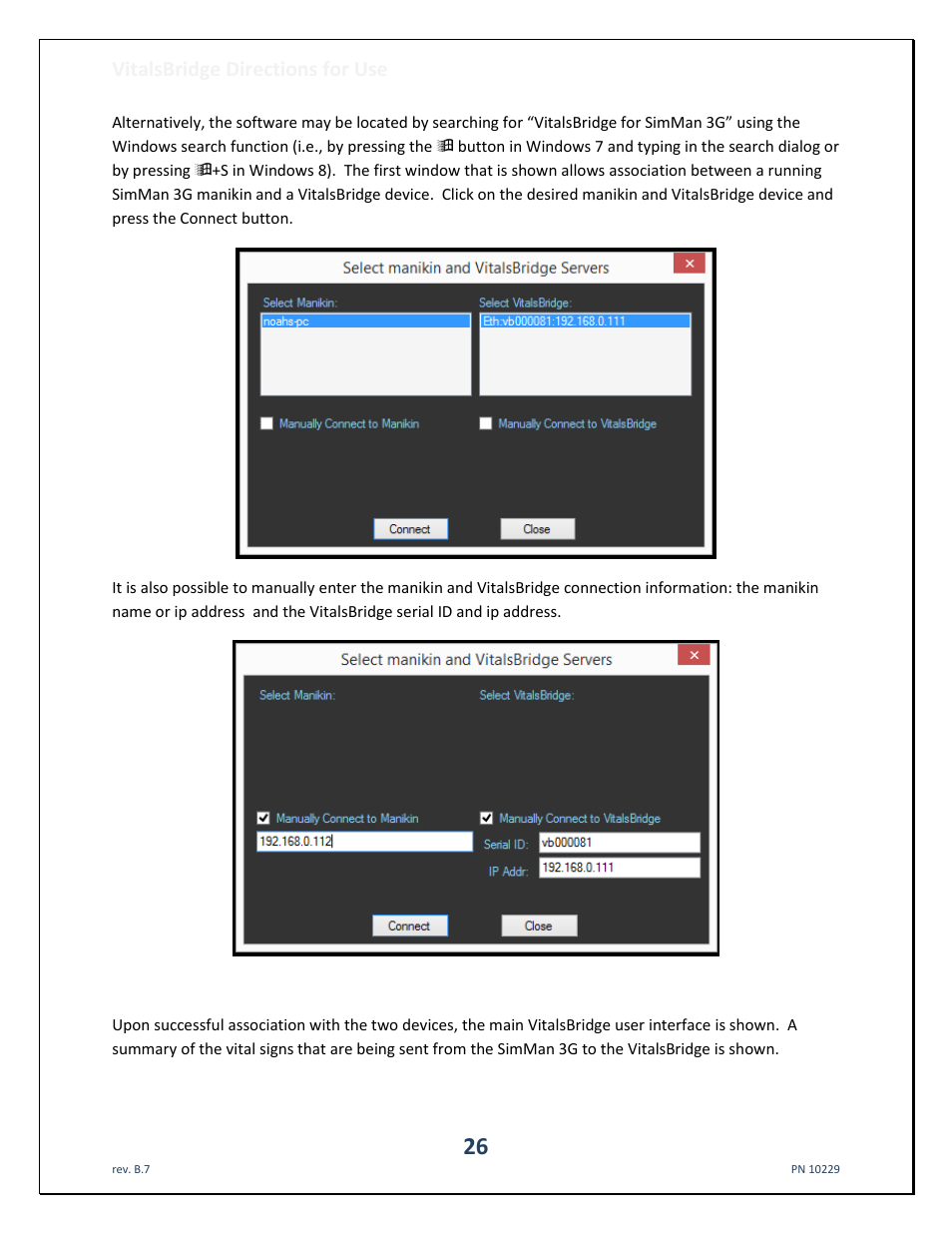 Vitalsbridge directions for use | Laerdal VitalsBridge User Manual | Page 27 / 39