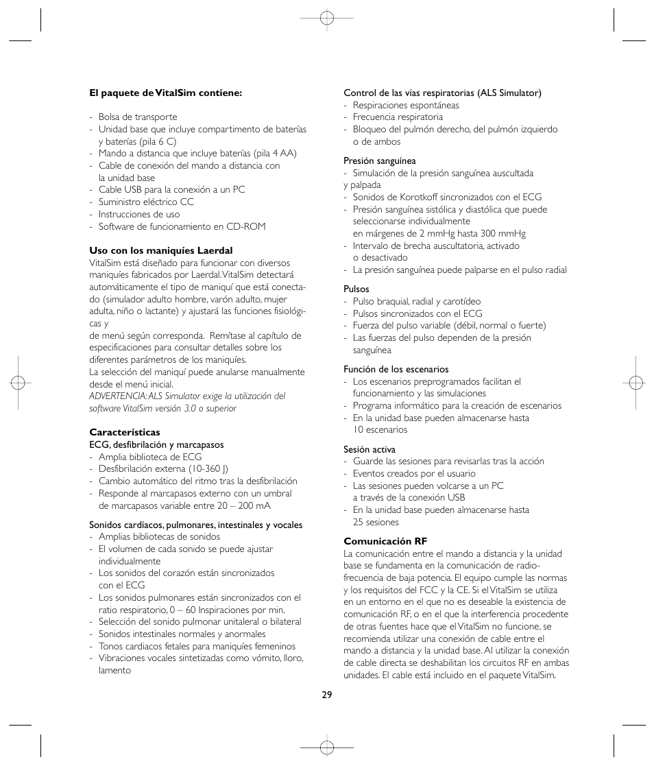 Laerdal VitalSim User Manual | Page 29 / 100