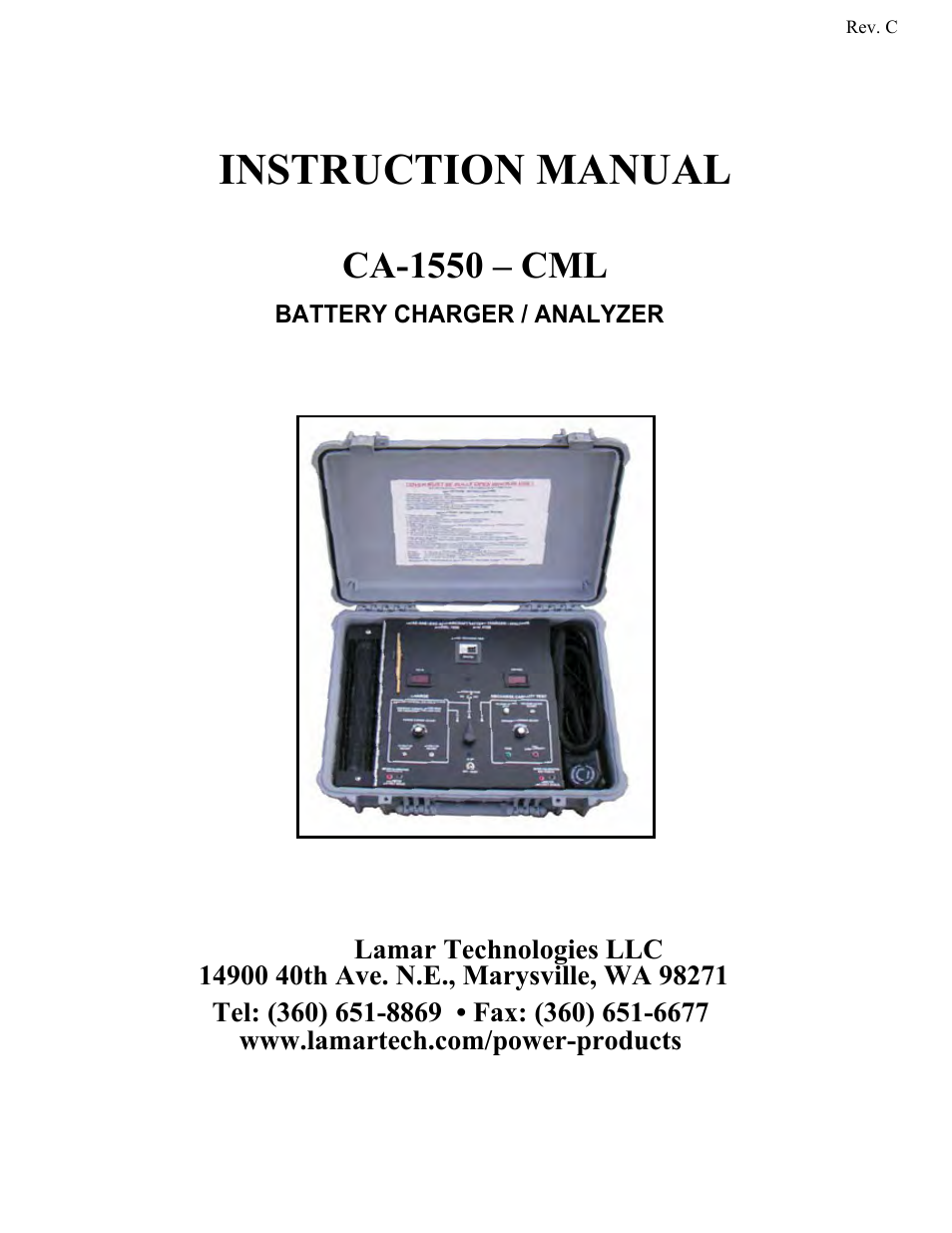 Lamar Technologies CA 1550 User Manual | 41 pages