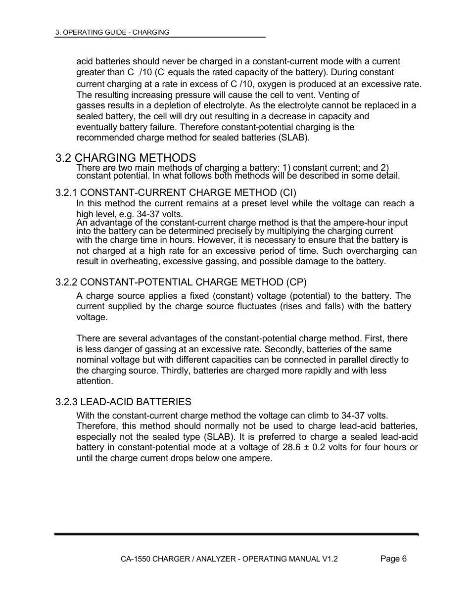2 charging methods | Lamar Technologies CA 1550 User Manual | Page 8 / 41