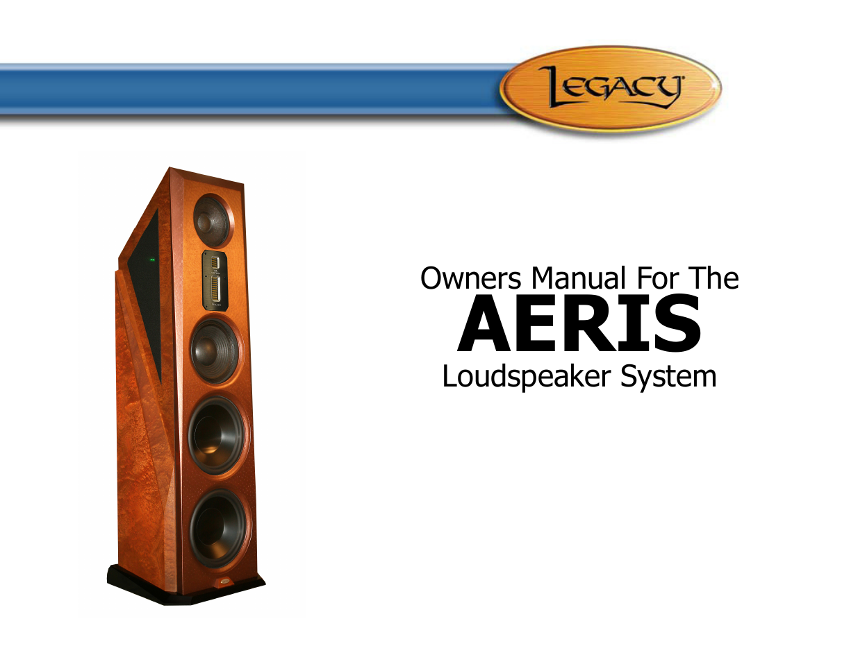 Legacy Audio AERIS User Manual | 29 pages