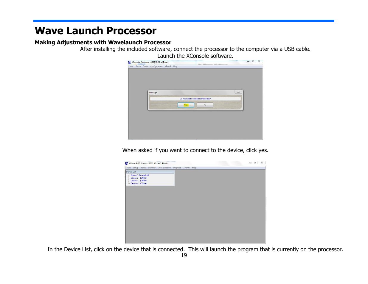 Wave launch processor | Legacy Audio AERIS User Manual | Page 19 / 29