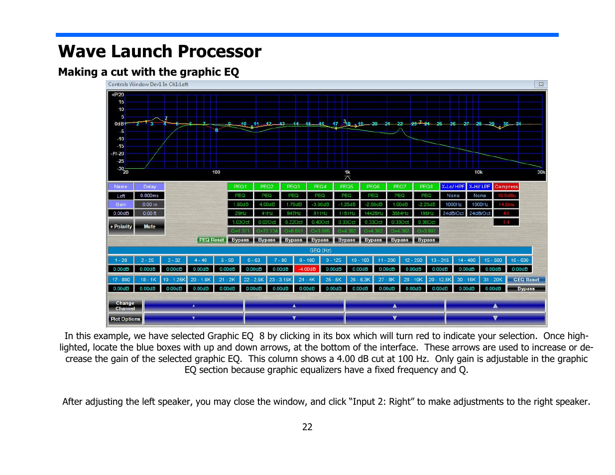 Wave launch processor | Legacy Audio AERIS User Manual | Page 22 / 29