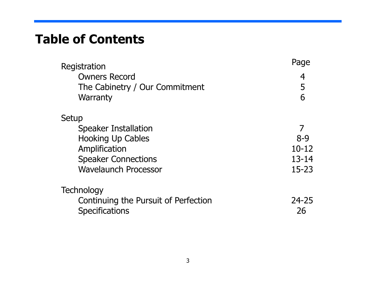 Legacy Audio AERIS User Manual | Page 3 / 29