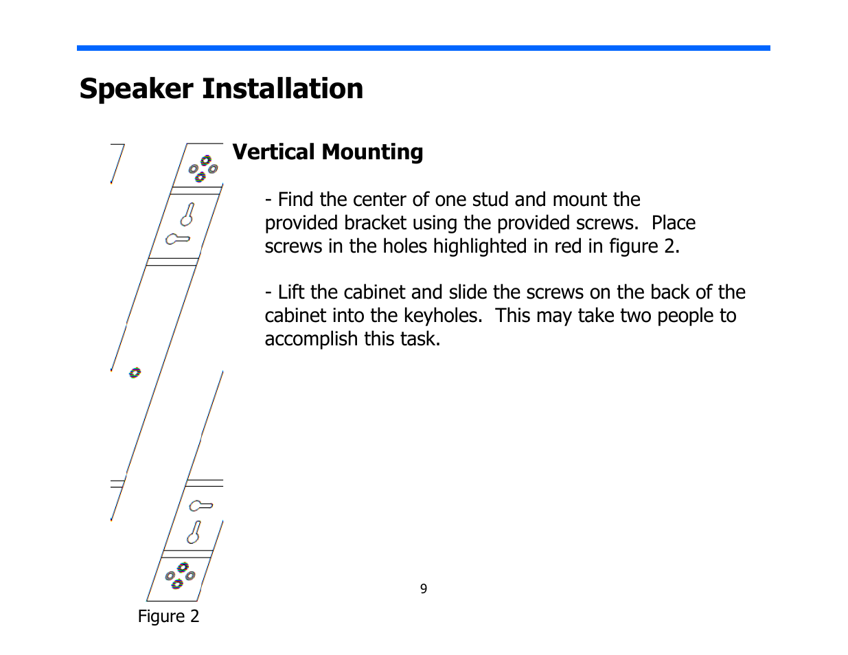 Speaker installation | Legacy Audio Deco User Manual | Page 9 / 19