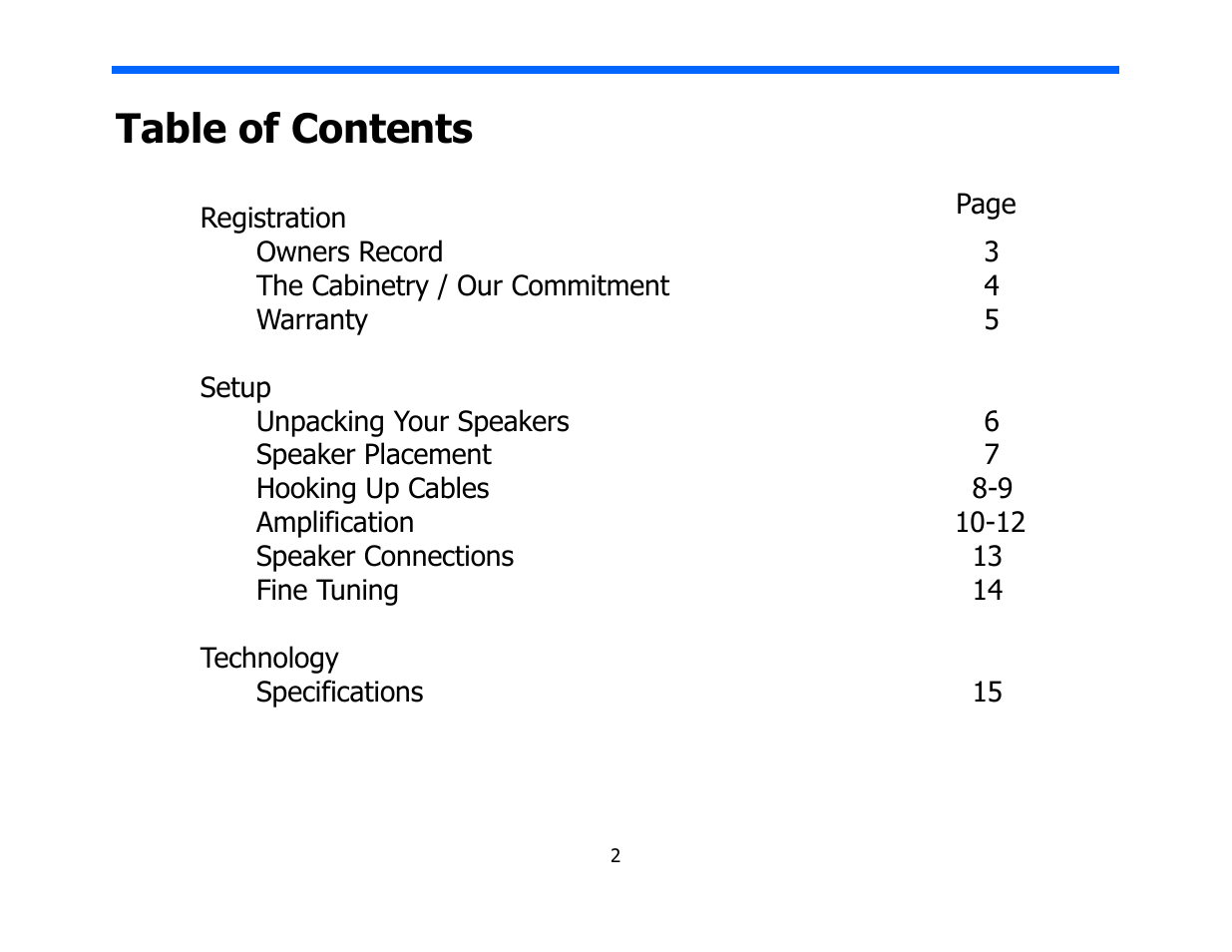 Legacy Audio Marquis HD User Manual | Page 2 / 17