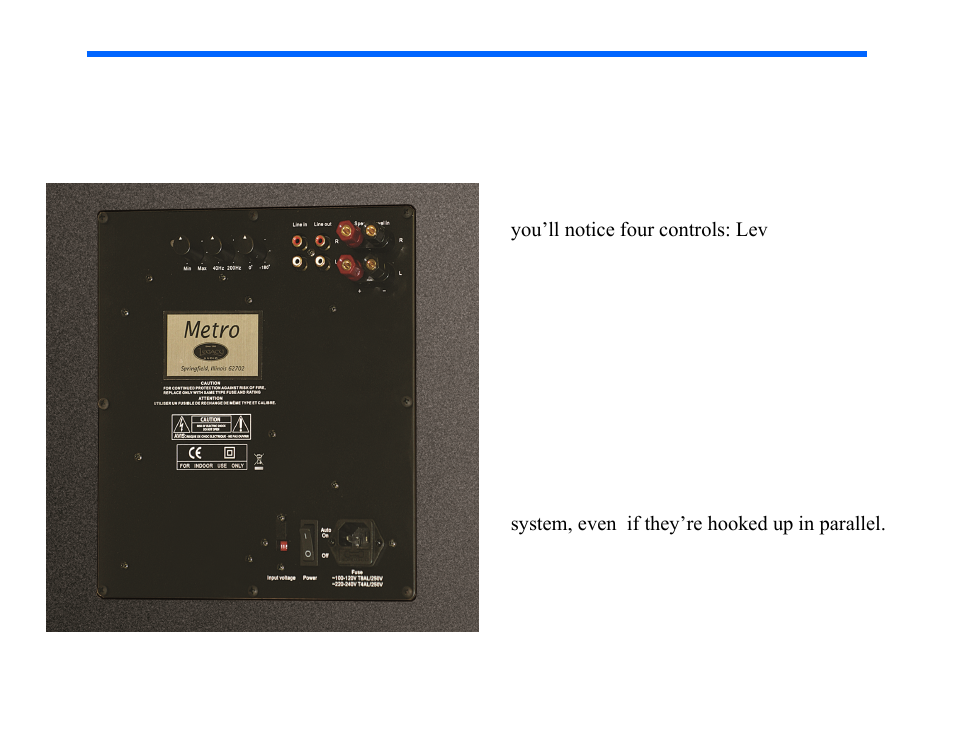 Fine tuning | Legacy Audio Metro User Manual | Page 14 / 19