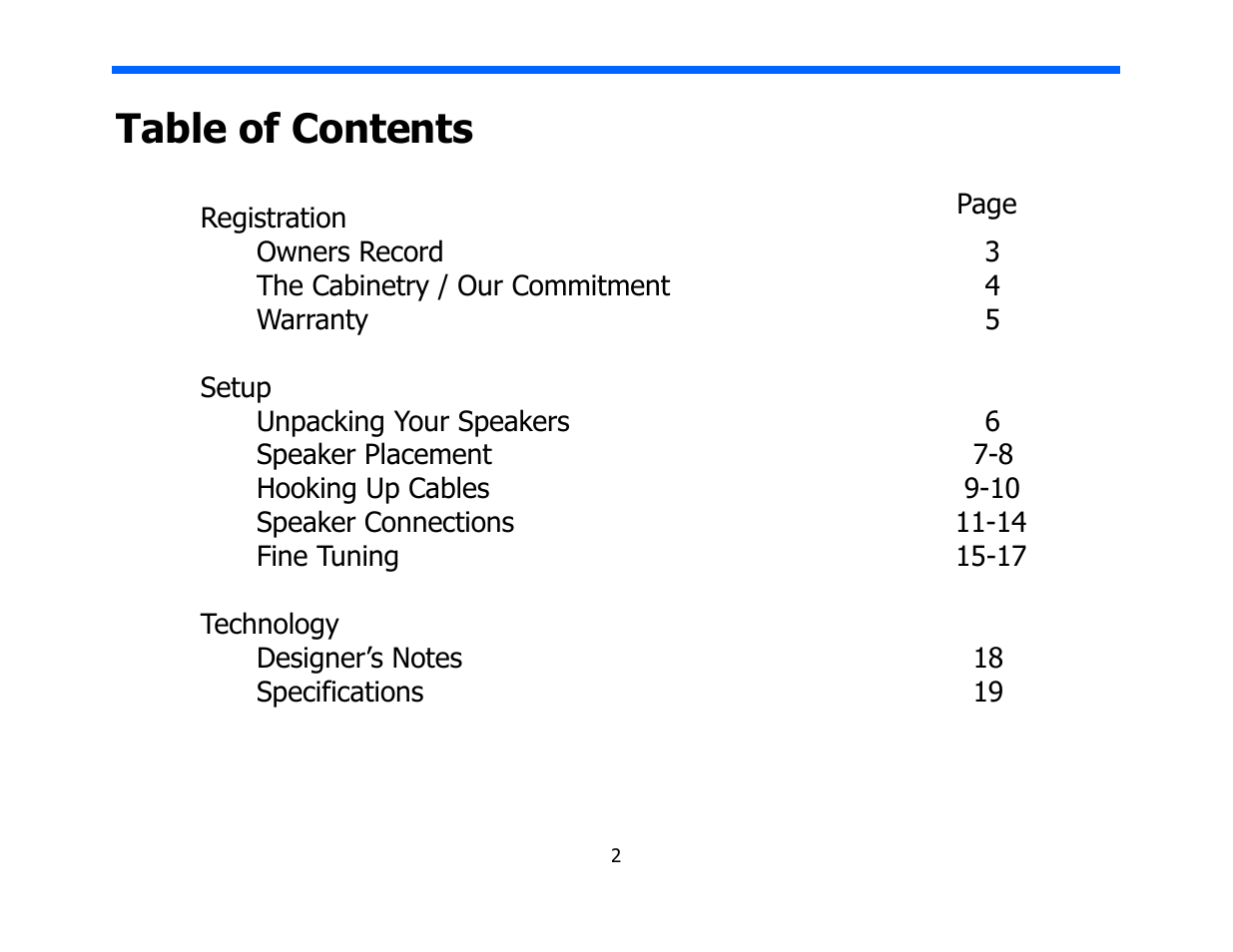 Legacy Audio Point One User Manual | Page 2 / 22