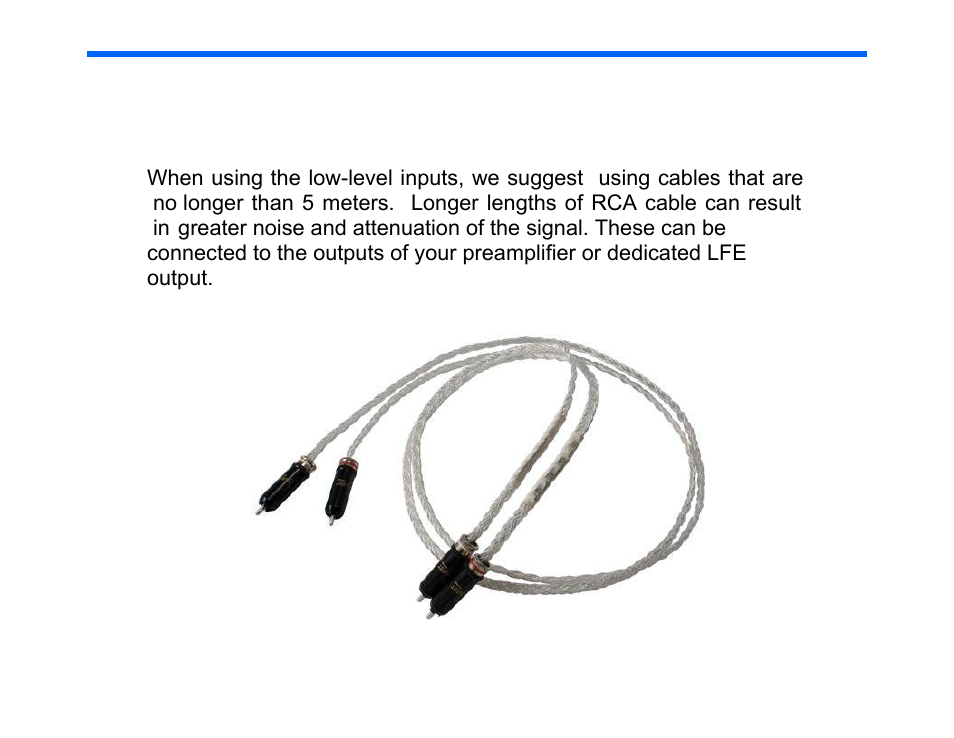 Hooking up cables | Legacy Audio Pro 12 Subwoofer User Manual | Page 9 / 19