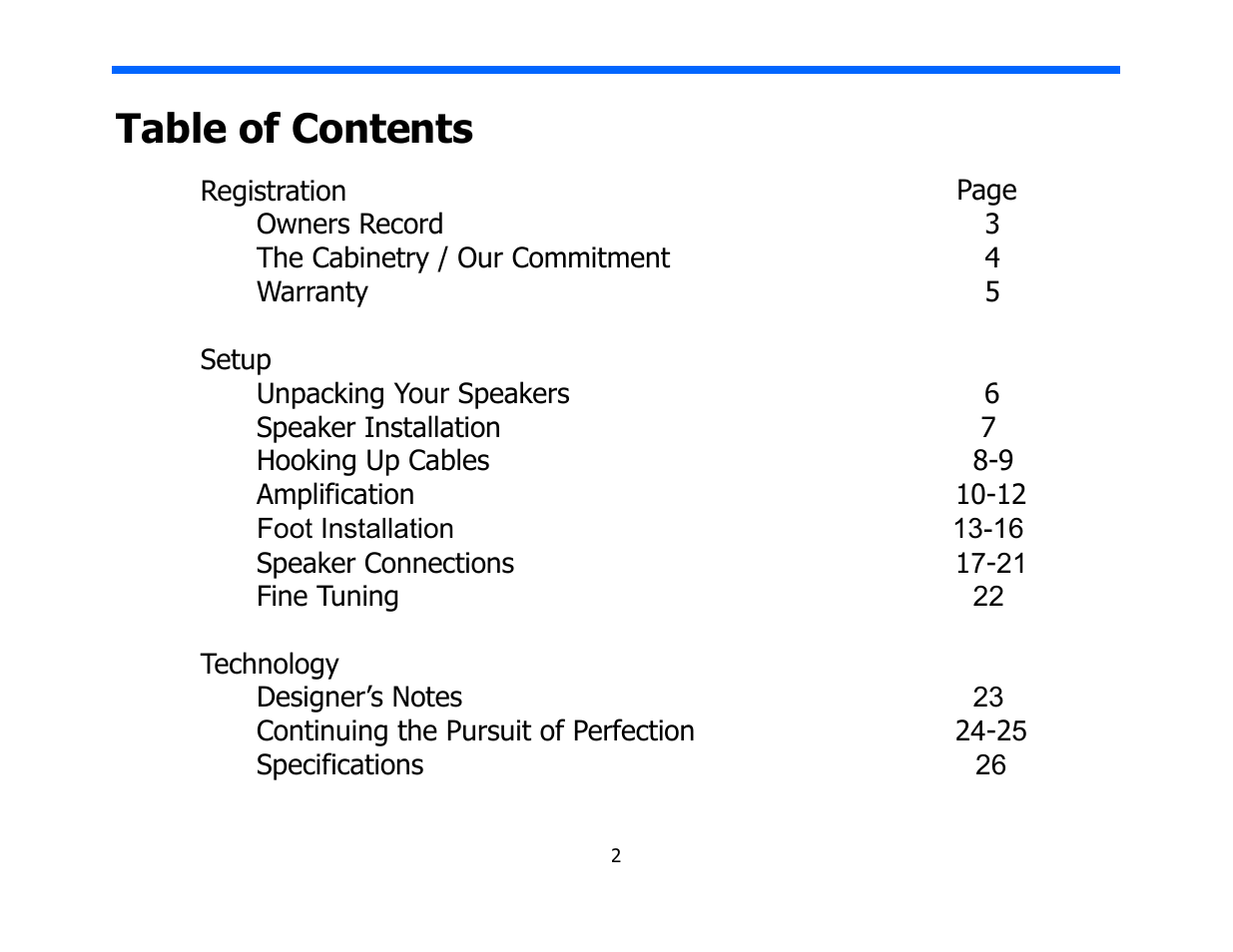 Legacy Audio Signature SE User Manual | Page 2 / 29