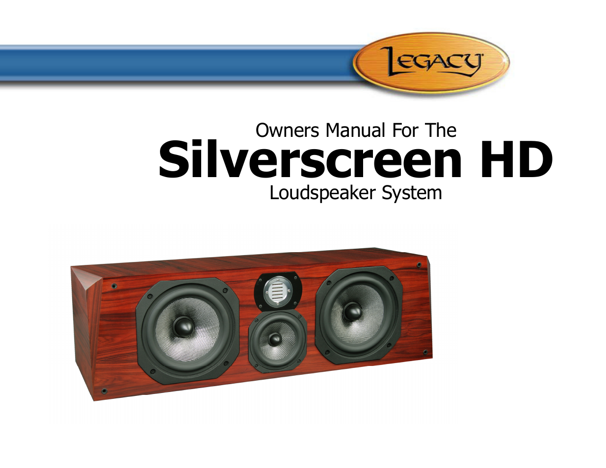 Legacy Audio Silverscreen HD User Manual | 17 pages