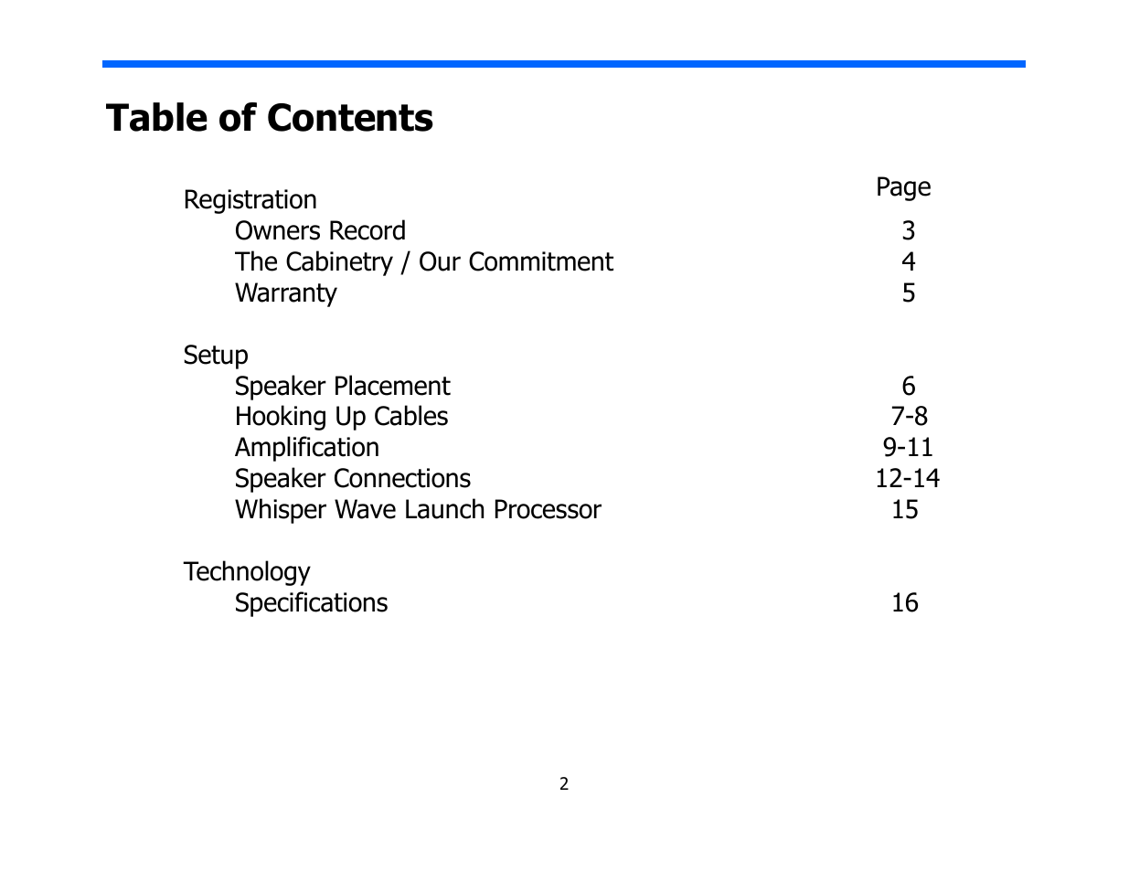 Legacy Audio Whisper HD User Manual | Page 2 / 19