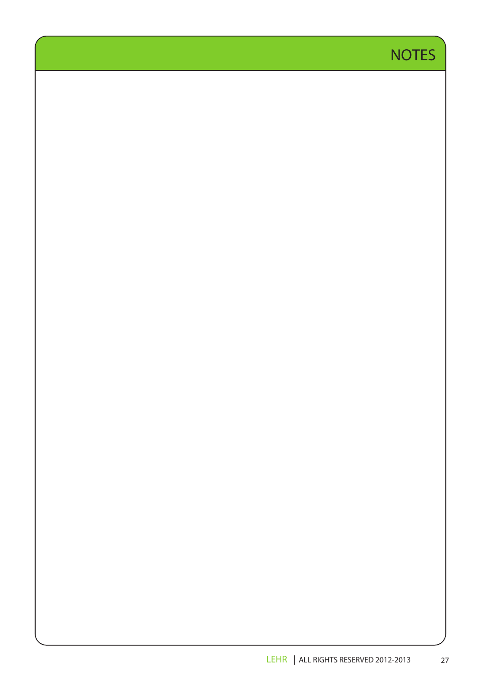 Ob 072 operators manual draft 1 29 | LEHR 2.5 HP 4-STROKE User Manual | Page 29 / 30