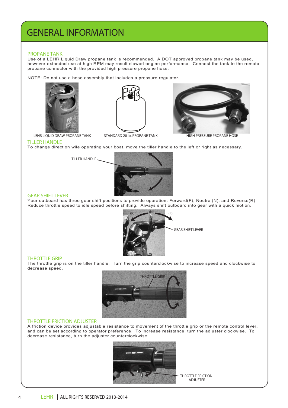 General information, Lehr | LEHR 9.9 HP 4-STROKE User Manual | Page 6 / 30