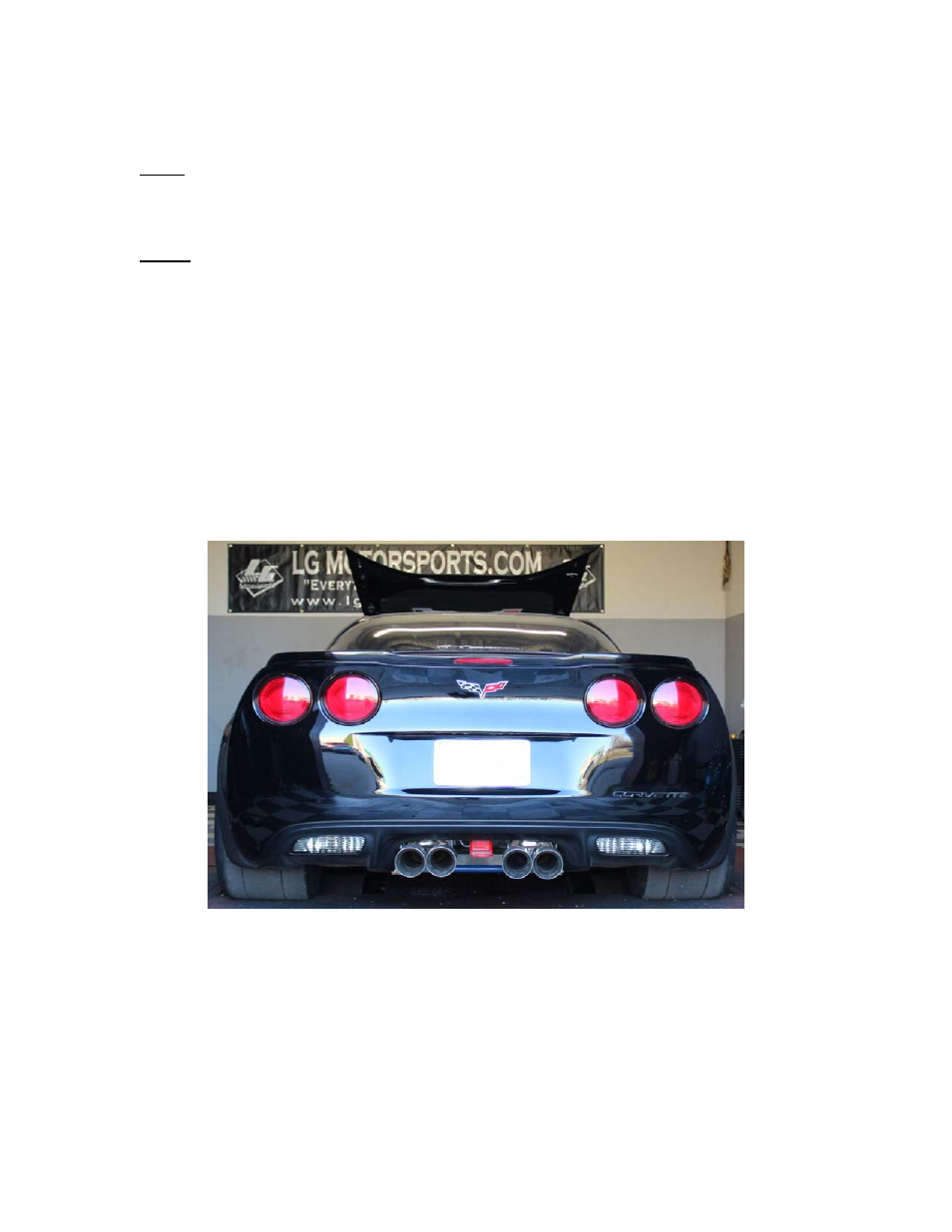 LG Motorsports LG C6 Rear Tow Hook User Manual | Page 2 / 3