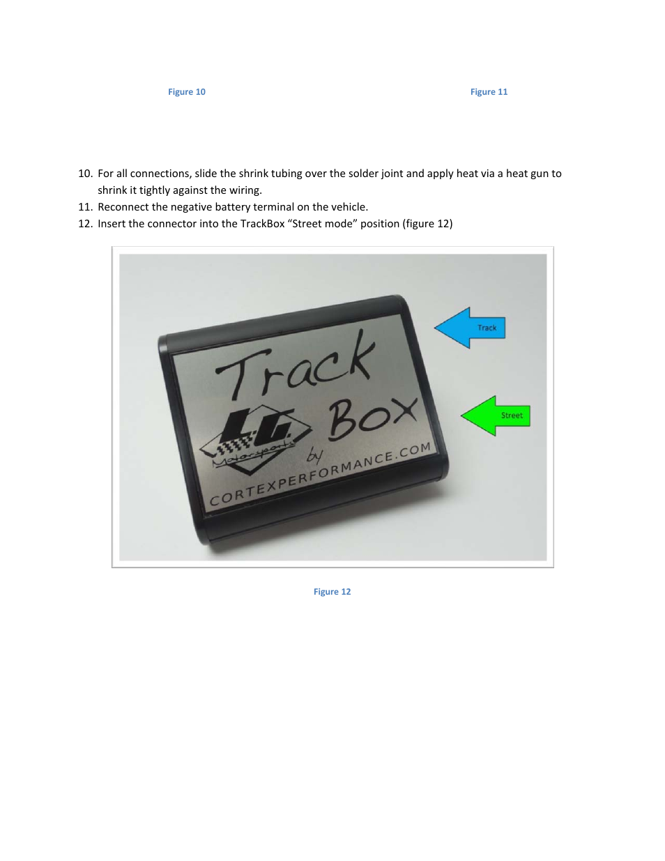 LG Motorsports Track Box for C6, New Design User Manual | Page 10 / 12