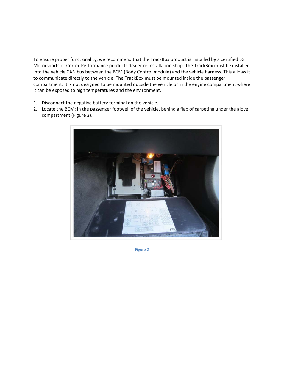 LG Motorsports Track Box for C6, New Design User Manual | Page 4 / 12
