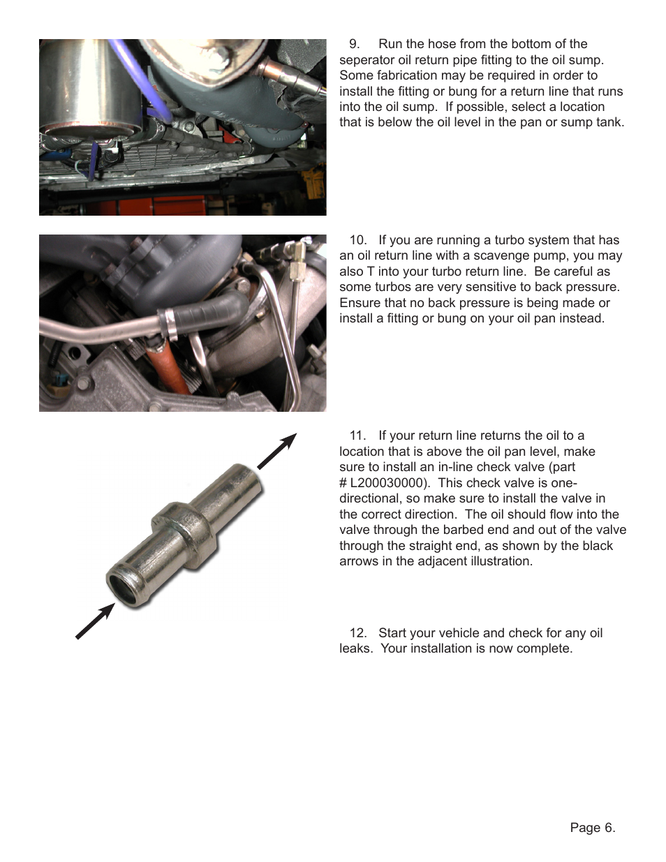 Lingenfelter L200010000 Lingenfelter Air Oil Vapor Separator Kit v1.1 User Manual | Page 7 / 15