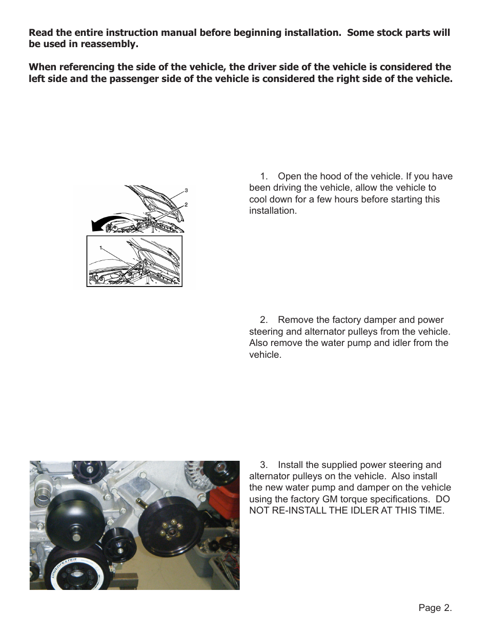 Lingenfelter L220220206 Lingenfelter C6 Z06 Corvette 10 Rib Supercharger Drive Kit v0.1 User Manual | Page 3 / 8