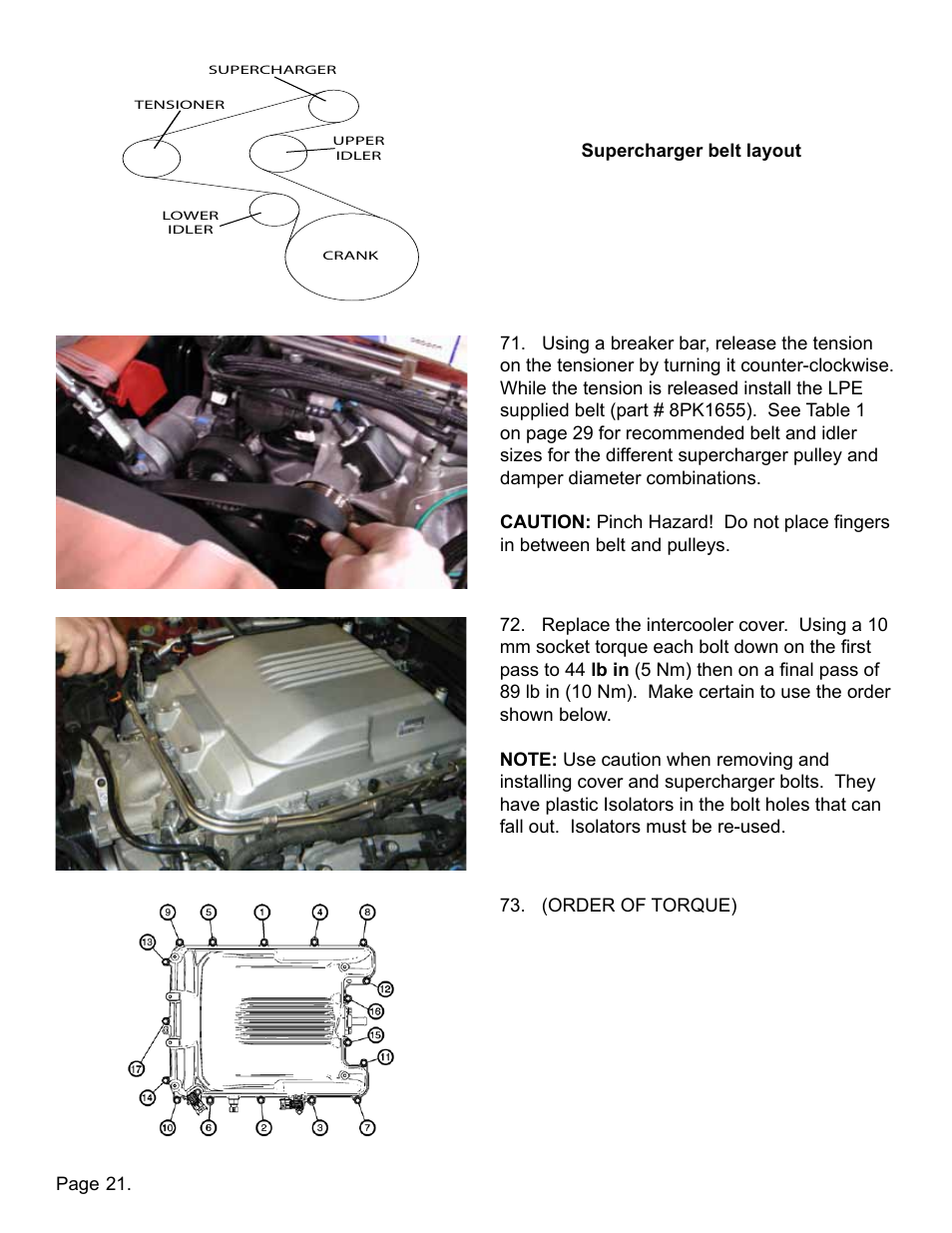 Lingenfelter L250070709 Lingenfelter CTS-V LSA Supercharger Pulley 2009-2012 v1.9 User Manual | Page 22 / 31