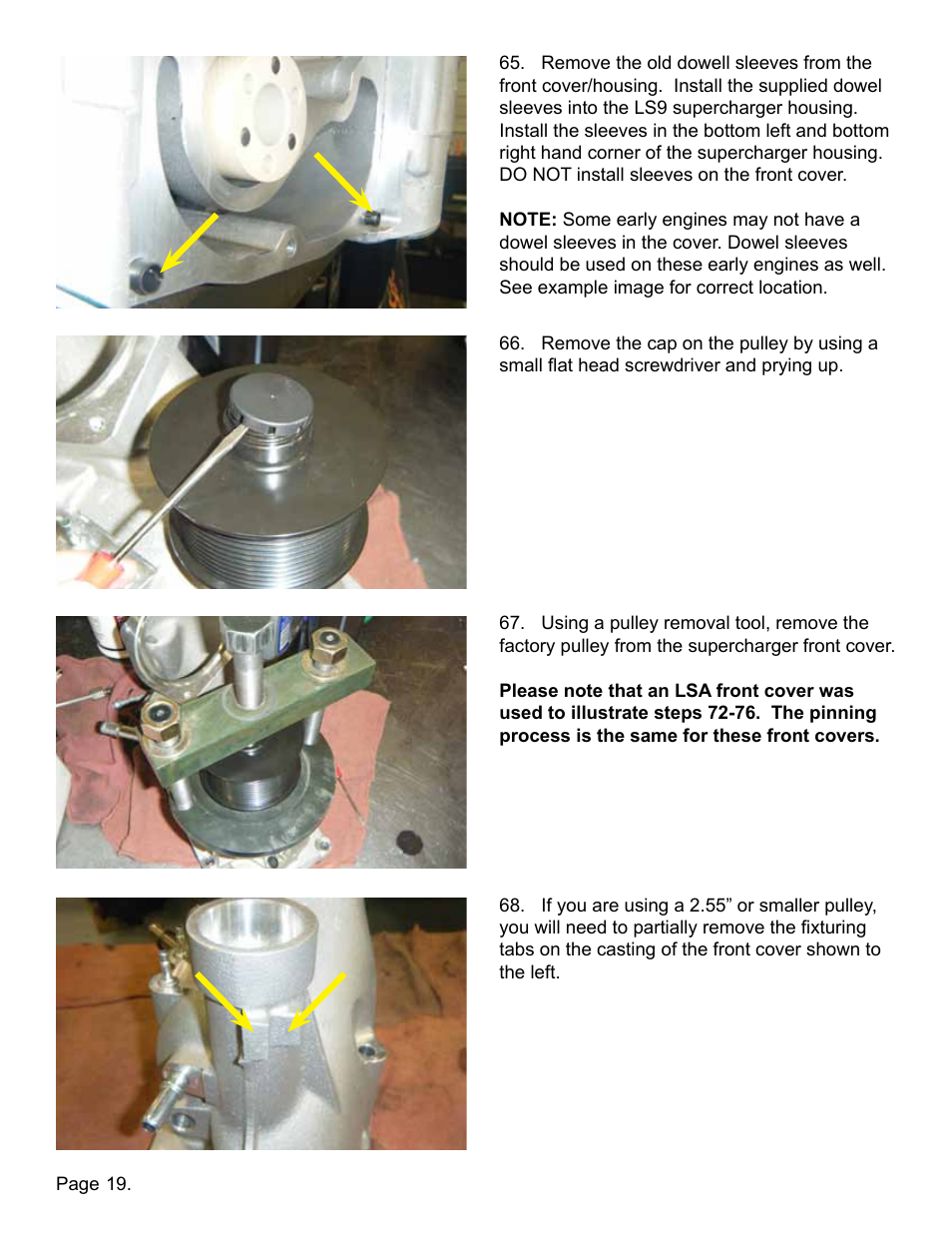 Lingenfelter L250090309 Lingenfelter C6 ZR1 Corvette Supercharger Pulley 2009-12 v1.2 User Manual | Page 20 / 40