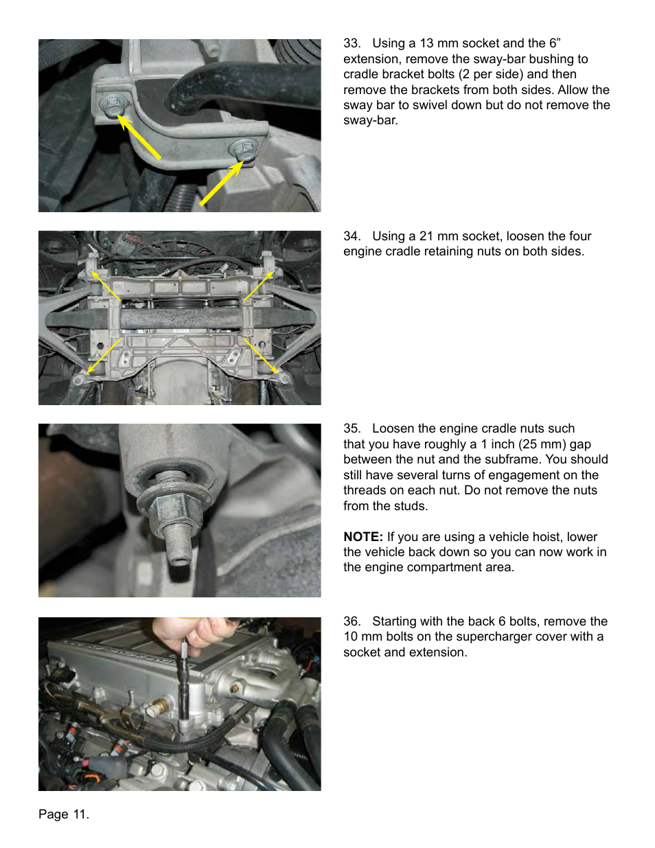 Lingenfelter L250110309 Lingenfelter C6 ZR1 Corvette Supercharger Front Cover 2009-13 v2.2 User Manual | Page 12 / 39