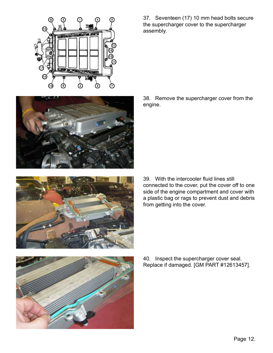 Lingenfelter L250110309 Lingenfelter C6 ZR1 Corvette Supercharger Front Cover 2009-13 v2.2 User Manual | Page 13 / 39