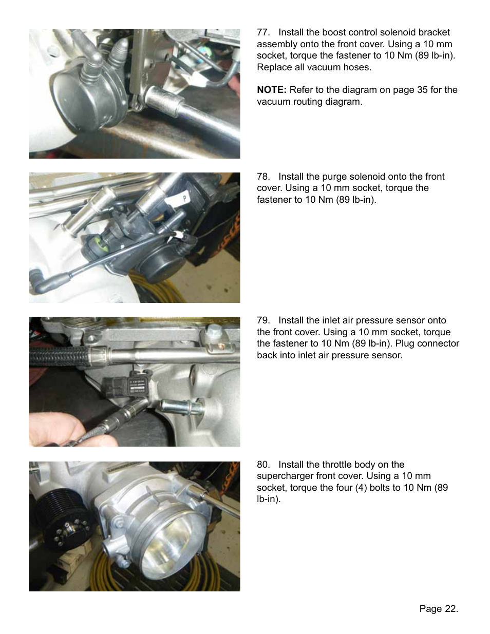 Lingenfelter L250110309 Lingenfelter C6 ZR1 Corvette Supercharger Front Cover 2009-13 v2.2 User Manual | Page 23 / 39