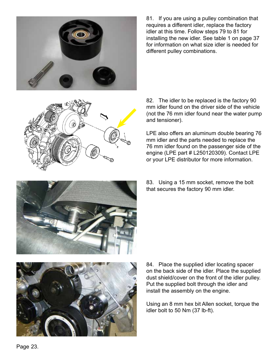 Lingenfelter L250110309 Lingenfelter C6 ZR1 Corvette Supercharger Front Cover 2009-13 v2.2 User Manual | Page 24 / 39