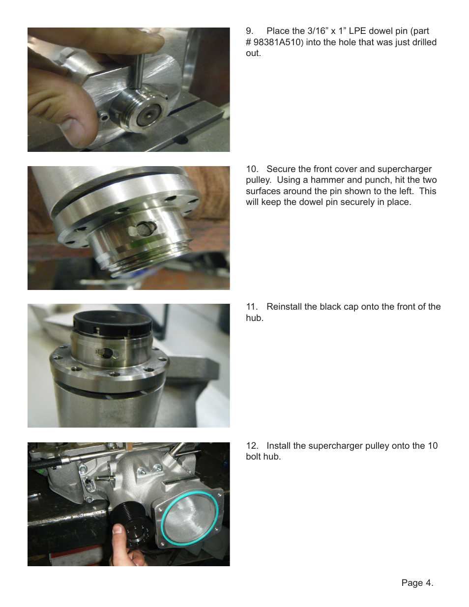 Lingenfelter L250150309 Lingenfelter 10 bolt Supercharger Pulley Hub v1.1 User Manual | Page 5 / 6