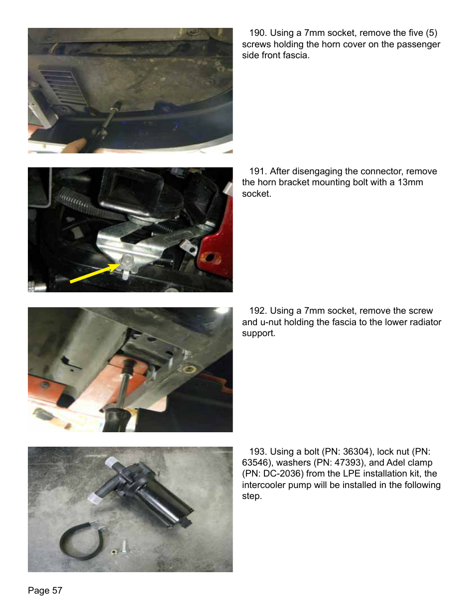 Lingenfelter L250280197 Lingenfelter C5 Corvette E-Force Supercharger Install Kit v2.9 User Manual | Page 58 / 87