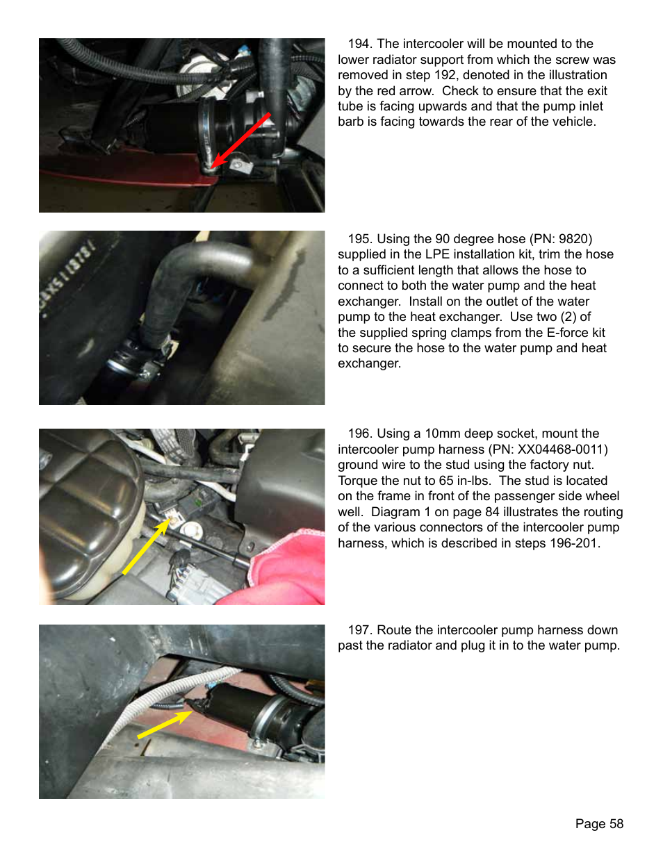 Lingenfelter L250280197 Lingenfelter C5 Corvette E-Force Supercharger Install Kit v2.9 User Manual | Page 59 / 87