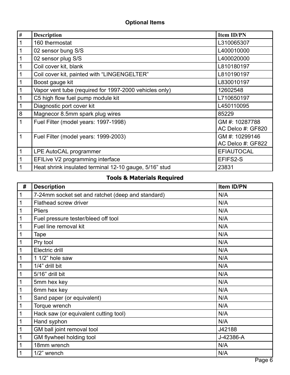 Lingenfelter L250280197 Lingenfelter C5 Corvette E-Force Supercharger Install Kit v2.9 User Manual | Page 7 / 87